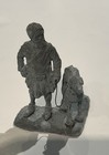Medieval Hunting Hunt Master with Wolfhound 1/32 White Metal Figure — photo 1