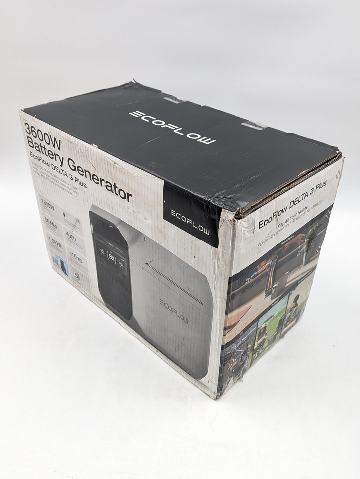 Portable One Plus Open EcoFlow DELTA 3 Plus 3600W Portable Power Station (EF-DL-H10-4) Gray | eBay