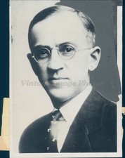 1934 John Ward Studebaker Superintendent Schools Des Moines IA Vintage Photo