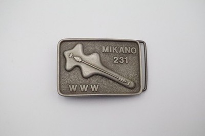 Vintage 1978 Mikano Lodge 231 Belt Buckle Valiant Pewter Ron Kinart BSA OA