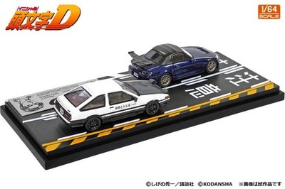 Modelers Initial D 1/64 Car Vol.7 Takumi Fujiwara AE86 Toshiya