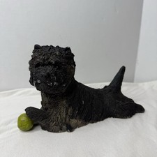 Studio L?Image Carin Terrier Black With Ball Figuirne Signed N.Pinke Rare
