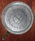 Ca. 1925 No.8 GRISWOLD Block Logo 608 CAST IRON GRIDDLE Chrome Plated Frying Pan