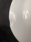 Corning White Gray Pottery Milk Glass Oval Dish Leaf Border Glossy Finish USA — photo 5