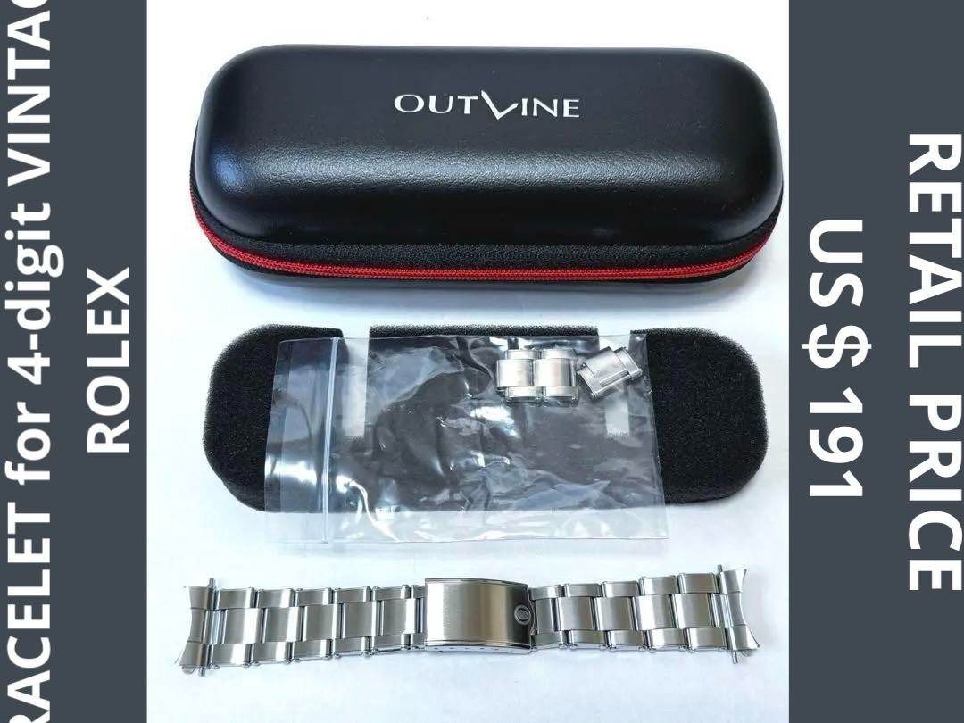 Vintage Rolex 4-Digit Bracelet High-End Japan-Made Replacement Band-image