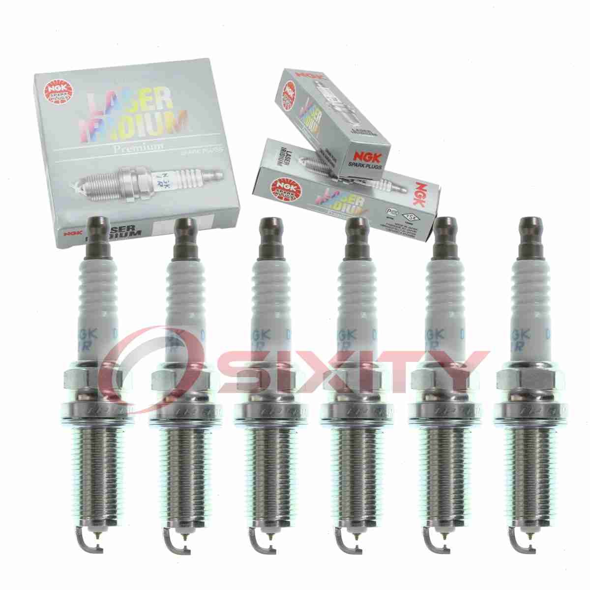 6 pc NGK Laser Iridium Spark Plugs for 2012-2015 Volvo XC70 3.0L 3.2L L6 xs