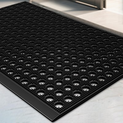 Mibao Front Door Mat, Heavy Duty All Weather Dirt Trapping Waterproof Non-Slip D