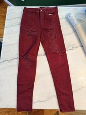 American Eagle Super Hi-Rise Jegging Distressed Stretch Tall Size 10