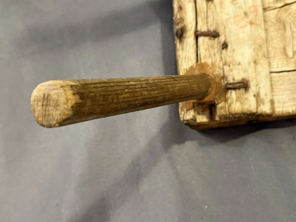 Antique Rustic Country Primitive 3 Legged Wooden Milking Stool - Image 4 of 4