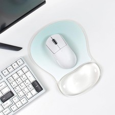 Gel Mouse Pad with Wrist Rest, Ergonomic Clear Mousepad Support, Cooling Pain
