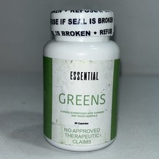 Sealed MCC Prime Essential Greens Supplement 60 Caps Damaged Outer Packaging