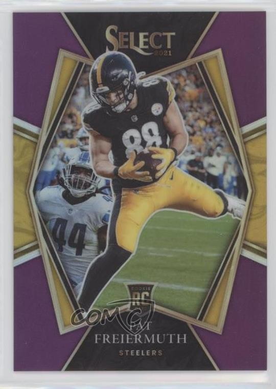 2021 Panini Select Premier Level Purple Prizm 6/75 Pat Freiermuth #159 0o5