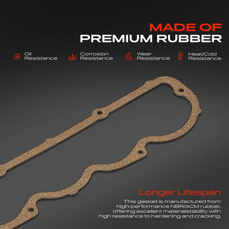 Прокладка крышки клапана двигателя для Ford F-350 F-250 1968-1987 Bronco Custom P-350 LTD - Изображение 3 из 4