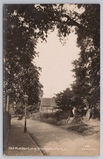 RPPC Old Malden Lane Worcester Park Surrey S&W Series No.3