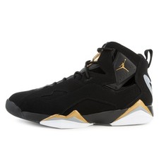 Men's Jordan True Flight Black/Metallic Gold-Wolf Grey 342964 070