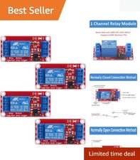 Compact 4pcs DC 12V Relay Module with Optocoupler - Perfect for Electronics