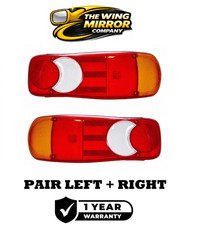 For Fiat Ducato Rear Back Tail Light Lens Cover Cap Pair 2006-2024 Chassis Cab