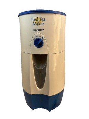 Mr Coffee Blue And White 3 Quart Iced Tea Maker TM 39P NO PITCHER