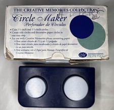 Creative Memories CIRCLE MAKER Paper D Punch 1-1/2" 1-1/4"