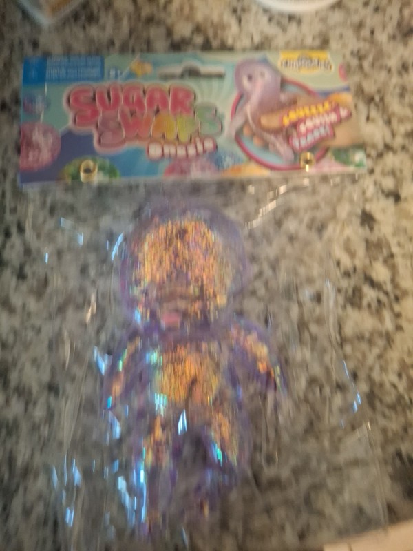 Sugar Swaps Baby Squishy Glitter Squeeze Toy 5” NEW Purple Orb USA Five Below