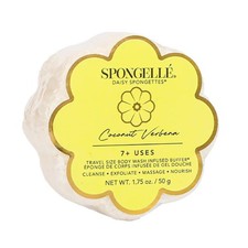 Spongell Coconut Verbena Daisy Spongette Bath Sponge Built-in Body Wash ...
