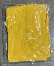 DuraWear SMALL 1220 2-Layer 3pc. Yellow PVC Rain Suit , Bib Front Pants,Jacket