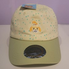 Animal Crossing Isabelle Baseball Hat/Cap Nintendo Lime Green Yellow NWT