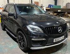 2012 Mercedes-Benz ML63AMG V8 Bi-Turbo, being sold as “spares or repair”.