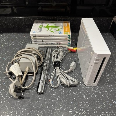 Nintendo Wii Konsole Konvolut Kabel Leitungen Leiste 5 Spiele, Nintendo Spielepaket