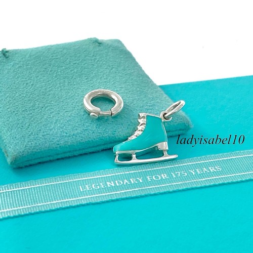 Tiffany \u0026 Co Blue Enamel Ice Skate Shoe 