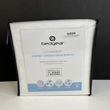 NEW Bedgear Germshield Allergy/Germ Defense Queen Mattress & Pillow Cover Set