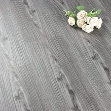 6"X36" Grey Wood Peel and Stick Floor Tile Natural Wood Vinyl Flooring Peel