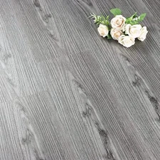 6"X36" Grey Wood Peel and Stick Floor Tile Natural Wood Vinyl Flooring Peel 