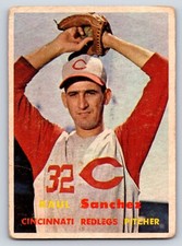 1957 Topps #393 Raul Sanchez Cincinnati Reds VG 15273