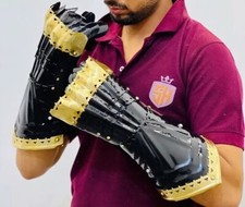 Armor Medieval Steel Gauntlets Late Gothic Knight Finger Gloves SCA LARP Gift