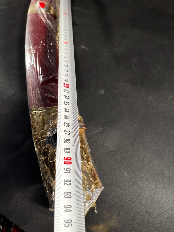 Antigua espada turca otomana con funda cubierta de cuero - Auténtica vintage Foto 2 de 4