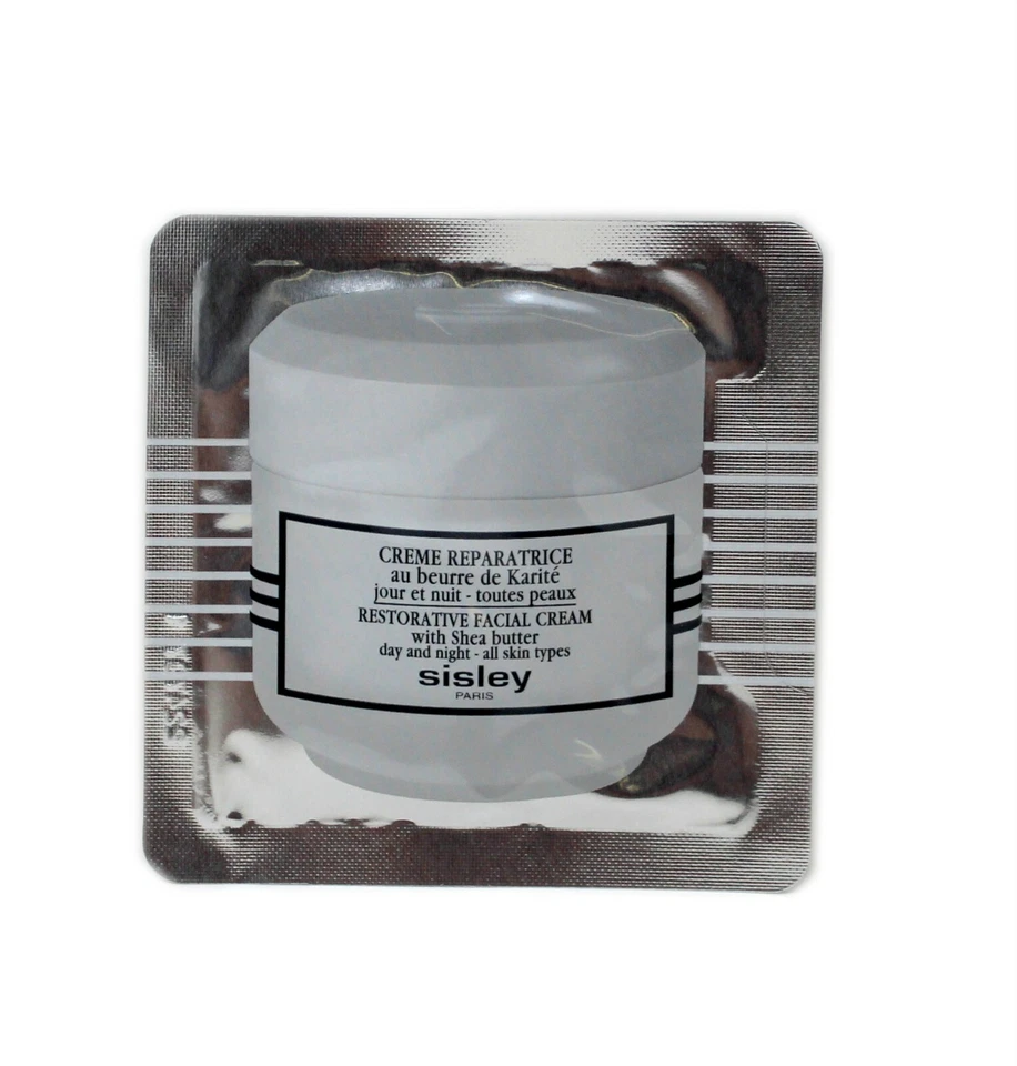 SISLEY RESTORATIVE FACIAL CREAM WITH SHEA BUTTER DAY & NIGHT SACHETS 20x4ML - Image 2 of 2