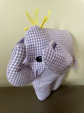 Vintage Elephant  Handmade Plush Stuffed Animal Nursery Toy Cloth Decor 7  
