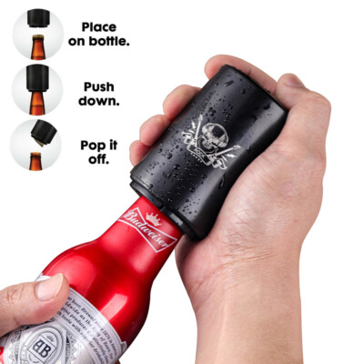 Automatic Beer Bottle Opener Stainless Steel Push Down Opener for Wine Beer Soda