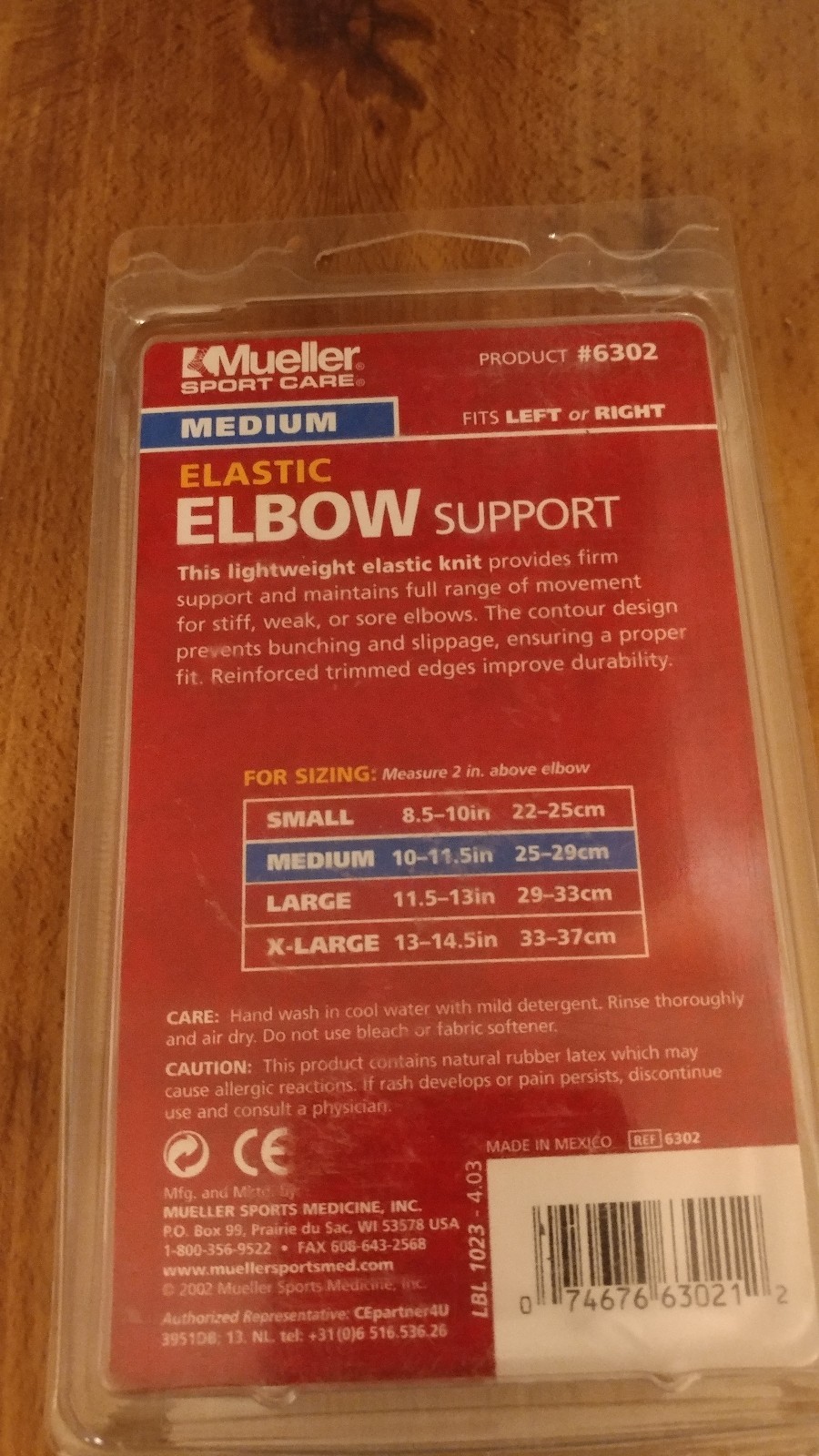 Mueller Elastic Elbow Support Size MEDIUM Color White 6302 eBay