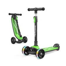 Besrey Kick Scooter for Kids Ages 3-10, 3-Wheel Folding Scooter with Adjustab...