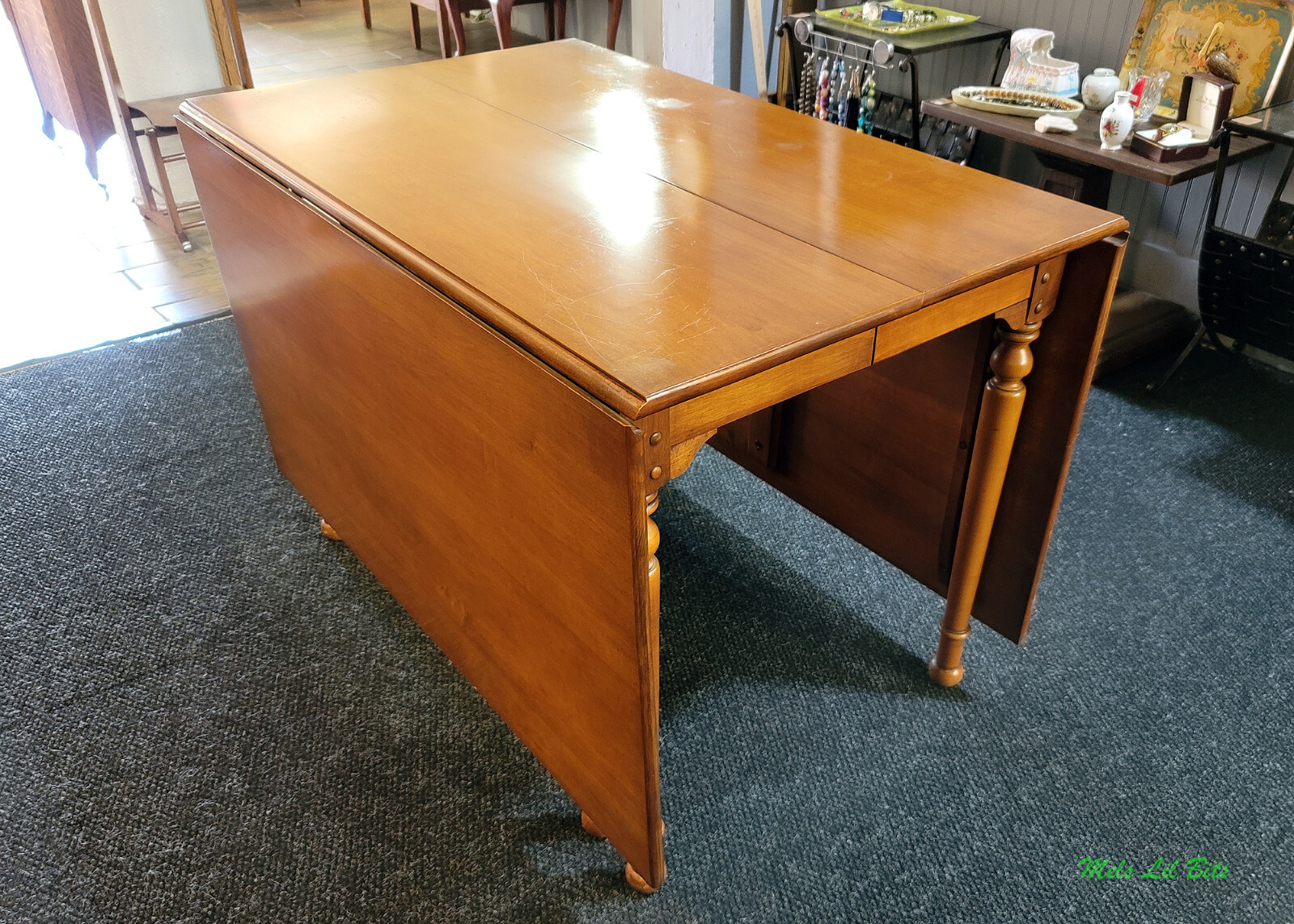 Vintage Tell City Chair Company Maple Drop Leaf Dining Table eBay