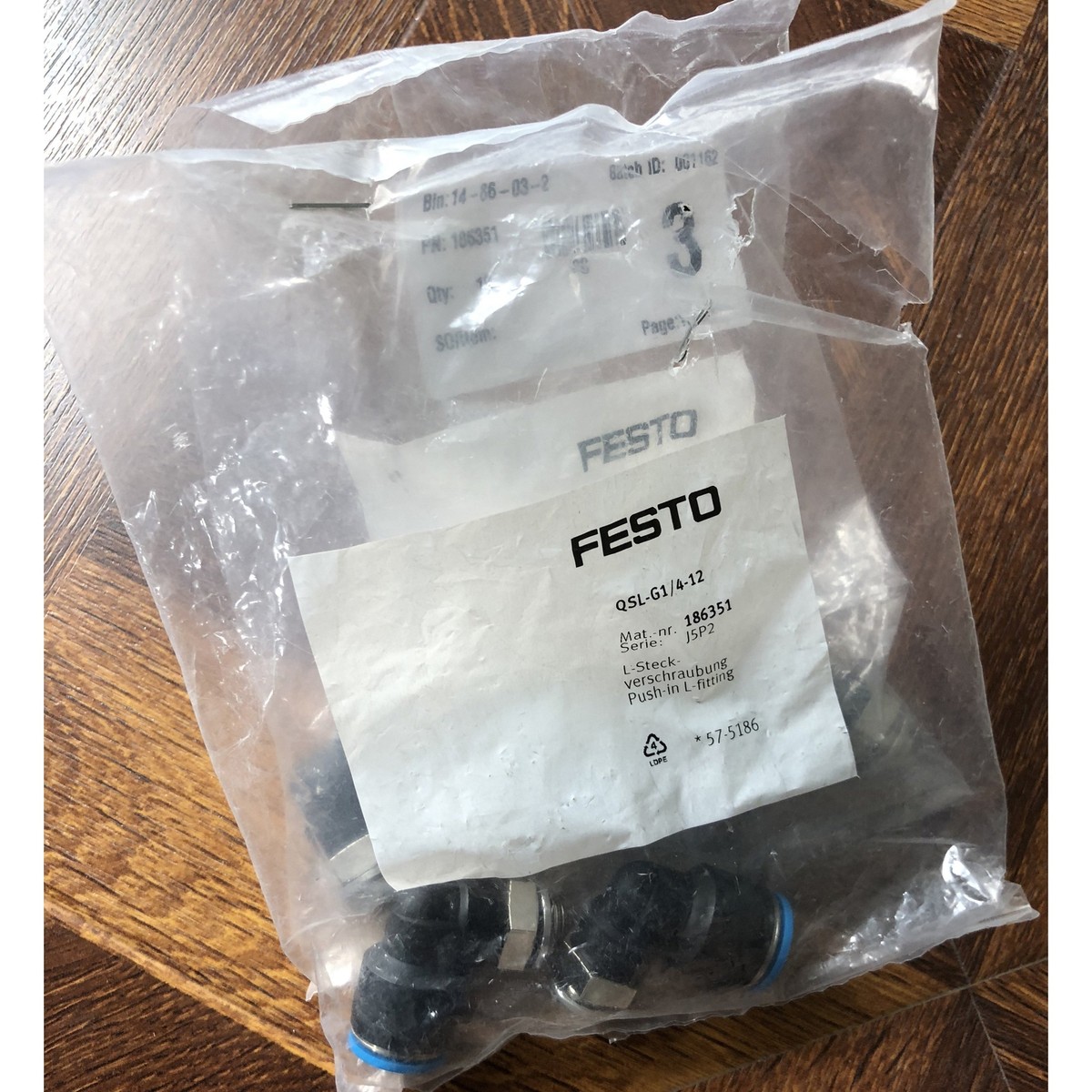 10PC New FESTO QSL-G1/4-12 186351 Socket Fitting Free Shipping | eBay