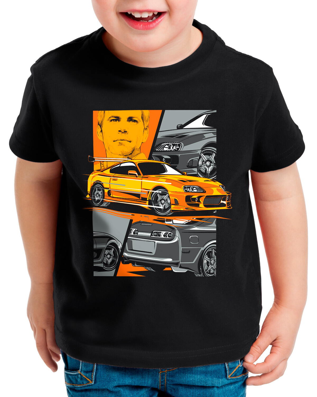 ALTRA T shirt bambino Furious Paul Walker brian o'conner corsa d'autore