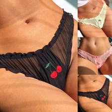 Womens Ruffle Lace Briefs G-string Thongs Panties Ladies Sexy Knickers Underwear