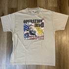 Vintage Military Iraq War Short Sleeve Crewneck T Shirt Large Graphic Large