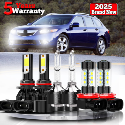 For Acura TSX 2009-2014 Combo HID/LED Headlight Hi/Lo Beam Fog Light Bulbs Kit - Foto 6