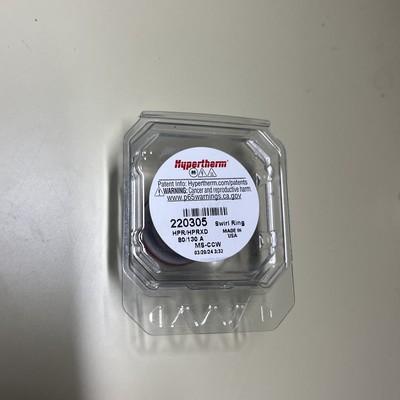 Genuine Hypertherm  220305 Swirl Ring 130A HPR130/260 Plasma Torch Gas Diffuser