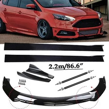 For Ford Focus ST SE Front Lip Chin Bumper Spoiler Body Kit Side Skirt Rear Lip