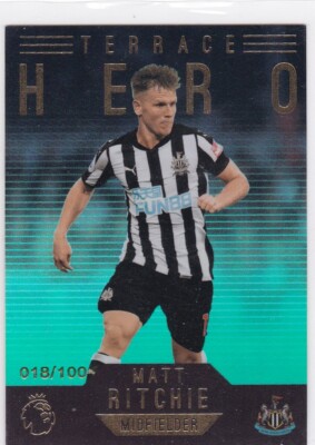2018 Topps Premier Gold Terrace Hero Green #163 Matt Ritchie Newcastle ...